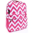 thumbnail image 1 of Chevron Print Fashion Canvas School Cheer Backpack, 1 of 1