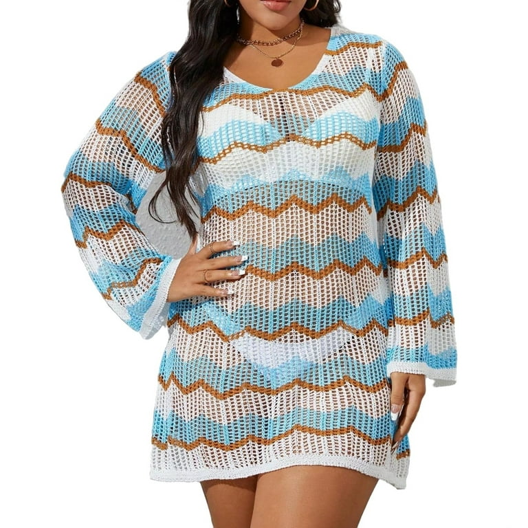 Walmart plus size cover ups hot sale