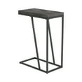 thumbnail image 1 of Sergio Chevron Rectangular Accent Table Rustic Grey, 1 of 3