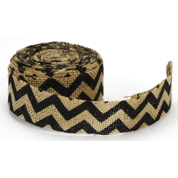 Chevron Ribbons-Black,1.5 Inch Wide