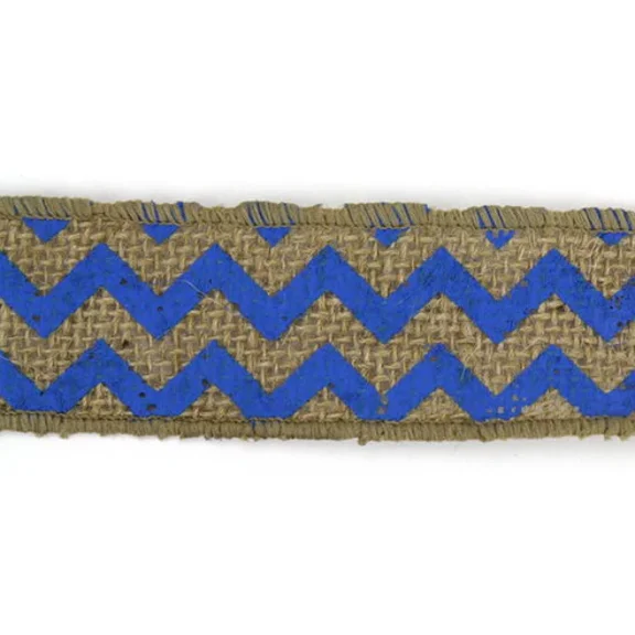 Chevron Ribbons-Dark Blue,1.5 Inch Wide