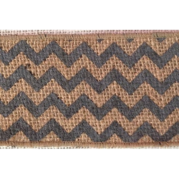 Chevron Ribbons-Dark Grey,2.5 Inch Wide