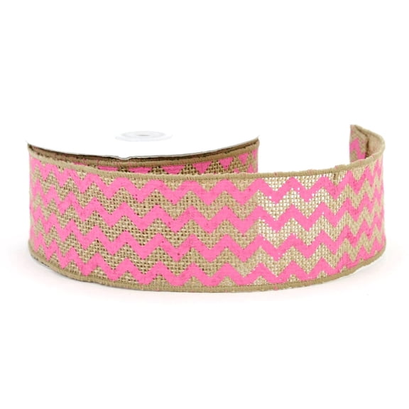 Chevron Ribbons-Fuschia,Cut 1.5 Wide