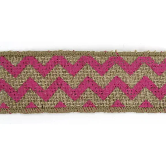 Chevron Ribbons-Hot Pink,1.5 Inch Wide