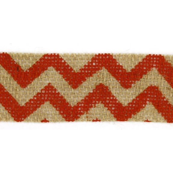 Chevron Ribbons-Orange,4 Inch Wide