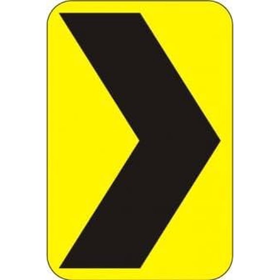 Chevron Right Sign Construction Signs Metal Sign Tin Sign 12x16 Inch - Caution Safety Warning Security Signs Indoor & Outdoor Signs for Home, Office, Work