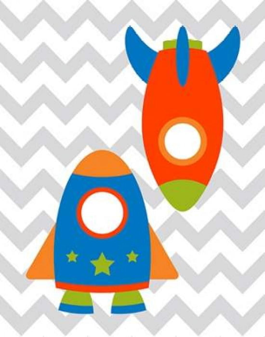 Chevron Rocket II Canvas Art - Tamara Robinson (22 x 28)