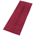 thumbnail image 1 of Chevron Rug, Olefin with Non-Skid Latex Backing, Burgundy, 22" x 60", 1 of 2