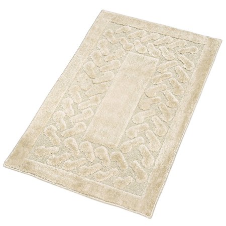 Chevron Rug, Olefin with Non-Skid Latex Backing, Sand, 27" x 45"