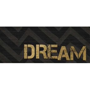 Chevron Sentiments Black and Gold Panel IV Canvas Art - hartworks (10 x 20)