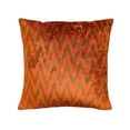 thumbnail image 1 of Chevron Silk Velvet Ikat Pillow, 20" X 20", 1 of 3