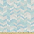 thumbnail image 1 of Chevron Sofa Upholstery Fabric by the Yard, Pastel Blue Colors with Creative Simplistic Composition of Stripes Modern Pattern, Decorative Fabric for DIY and Home Accents, Multicolor by Ambesonne, 1 of 5
