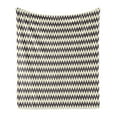thumbnail image 1 of Chevron Soft Flannel Fleece Blanket, Horizontal Narrow Sharp Edged Zig Zags Classical Simplistic with Retro Effects, Cozy Plush for Indoor and Outdoor Use, 50" x 70", Dark Blue Cream, by Ambesonne, 1 of 5