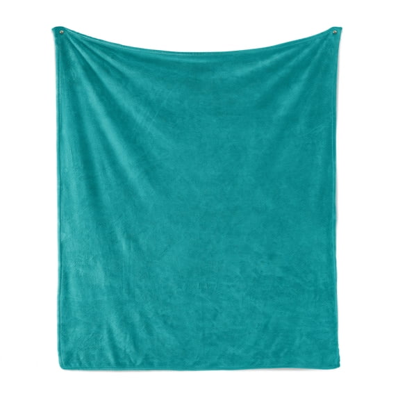 Chevron Soft Flannel Fleece Blanket, Modern Design Neutral Repetitive Pattern of Zigzags in Aqua Color Palette, Cozy Plush for Indoor and Outdoor Use, 60" x 80", Teal Dark Turquoise, by Ambesonne