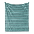 thumbnail image 1 of Chevron Soft Flannel Fleece Blanket, Zigzags in Shades of Blue Classical Simplistic Retro Revival Pattern, Cozy Plush for Indoor and Outdoor Use, 70" x 90", Pale Blue Turquoise Teal, by Ambesonne, 1 of 6