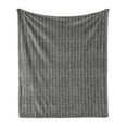 thumbnail image 1 of Chevron Soft Flannel Fleece Throw Blanket, Angled Line Design Simplistic Style Pattern Doodle Drawing, Cozy Plush for Indoor and Outdoor Use, 50" x 70", Charcoal Grey White, by Ambesonne, 1 of 6