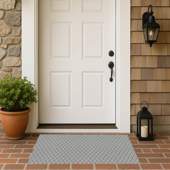 Chevron Spike Outdoor Doormat