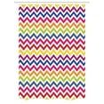thumbnail image 1 of Chevron Stall Shower Curtain, Chevron Pattern Colorful Rainbow Inspired Festive Fun Enjoyment Artistic Design, Fabric Bathroom Set with Hooks, 54W X 78L Inches, Multicolor, by Ambesonne, 1 of 1