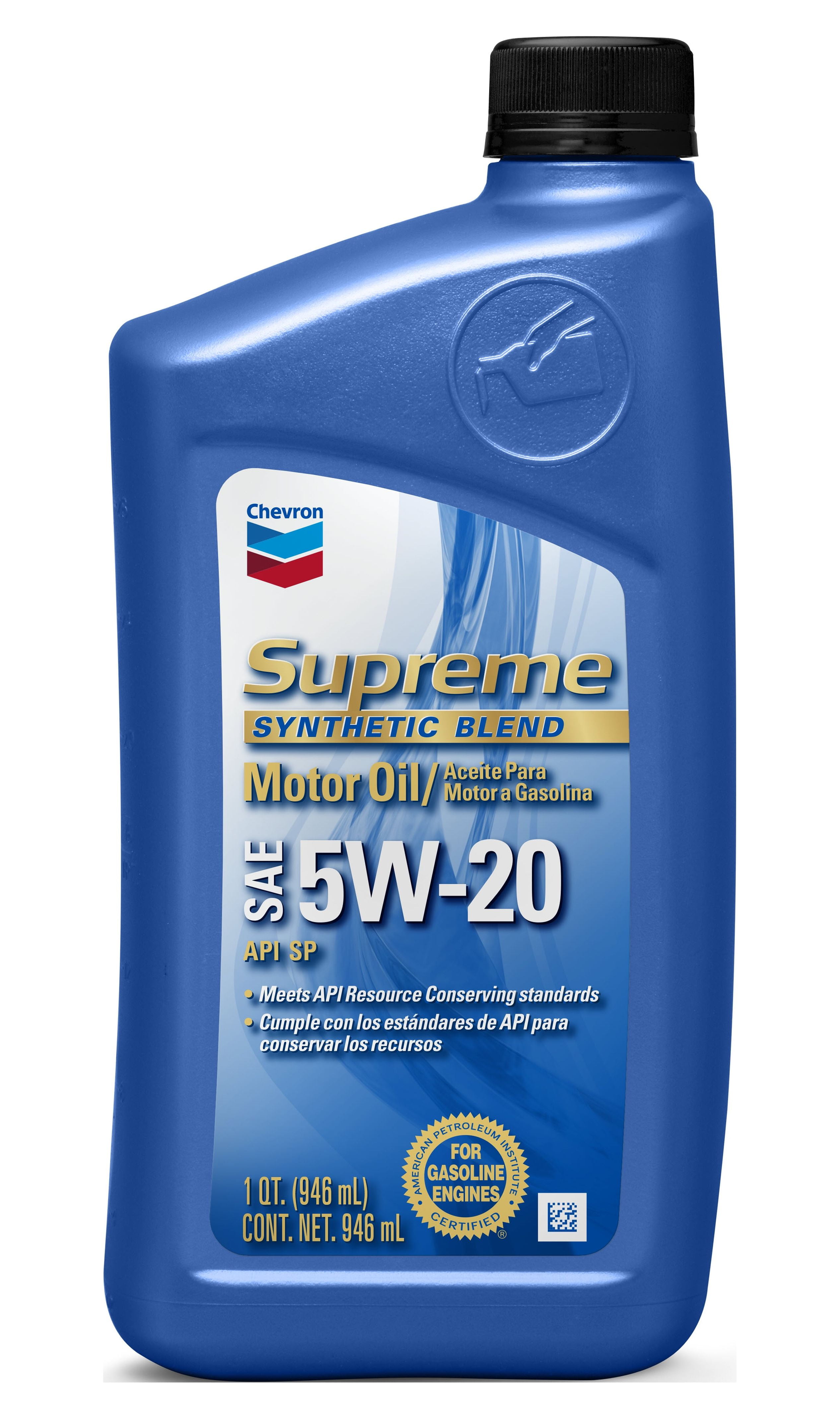 Chevron Supreme Synthetic Blend Motor Oil 5W30, 5 Quart