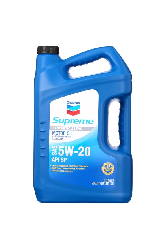 Supreme Synthetic Blend Motor Oil 5W-20, 5 Quart