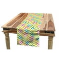 thumbnail image 1 of Chevron Table Runner, Colorful Geometric Chevron Design with Grunge Properties Modern Graphic, Dining Room Kitchen Rectangular Runner, 3 Sizes, by Ambesonne, 1 of 2