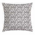 thumbnail image 1 of Chevron Throw Pillow Cushion Cover, Zigzag Design with Geometric Angled Lines Earth Toned Pastel Illustration Modern, Decorative Square Accent Pillow Case, 18 X 18 Inches, Multicolor, by Ambesonne, 1 of 2