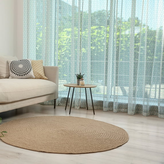 Chevron Tulle Curtains with Rod Pocket, Classical Compact Design of Zigzags Upped Simplistic Texture Tile Horizontal, Sheer Drape for Wedding Party 2 Panels, 7 Sizes, Pale Blue White, by Ambesonne