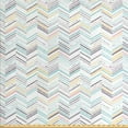 thumbnail image 1 of Ambesonne Chevron Fabric by the Yard Upholstery, Colorful Folklore Pattern, 2 Yards, Multicolor, 1 of 4