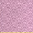 thumbnail image 1 of Chevron Upholstery Fabric by the Yard, Modern Abstract Geometric Design Diagonal Stripes Monochrome Composition, Decorative Fabric for DIY and Home Accents, Magenta and White by Ambesonne, 1 of 4