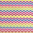 thumbnail image 1 of Ambesonne Colorful Fabric by the Yard Upholstery, Rainbow Chevron Fun, 5 Yards, Multicolor, 1 of 4