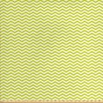 thumbnail image 1 of Chevron Upholstery Fabric by the Yard, Repeating Abstract Geometrical Modern Pattern with Zigzag Waves Print, Decorative Fabric for DIY and Home Accents, Yellow Green and White by Ambesonne, 1 of 4