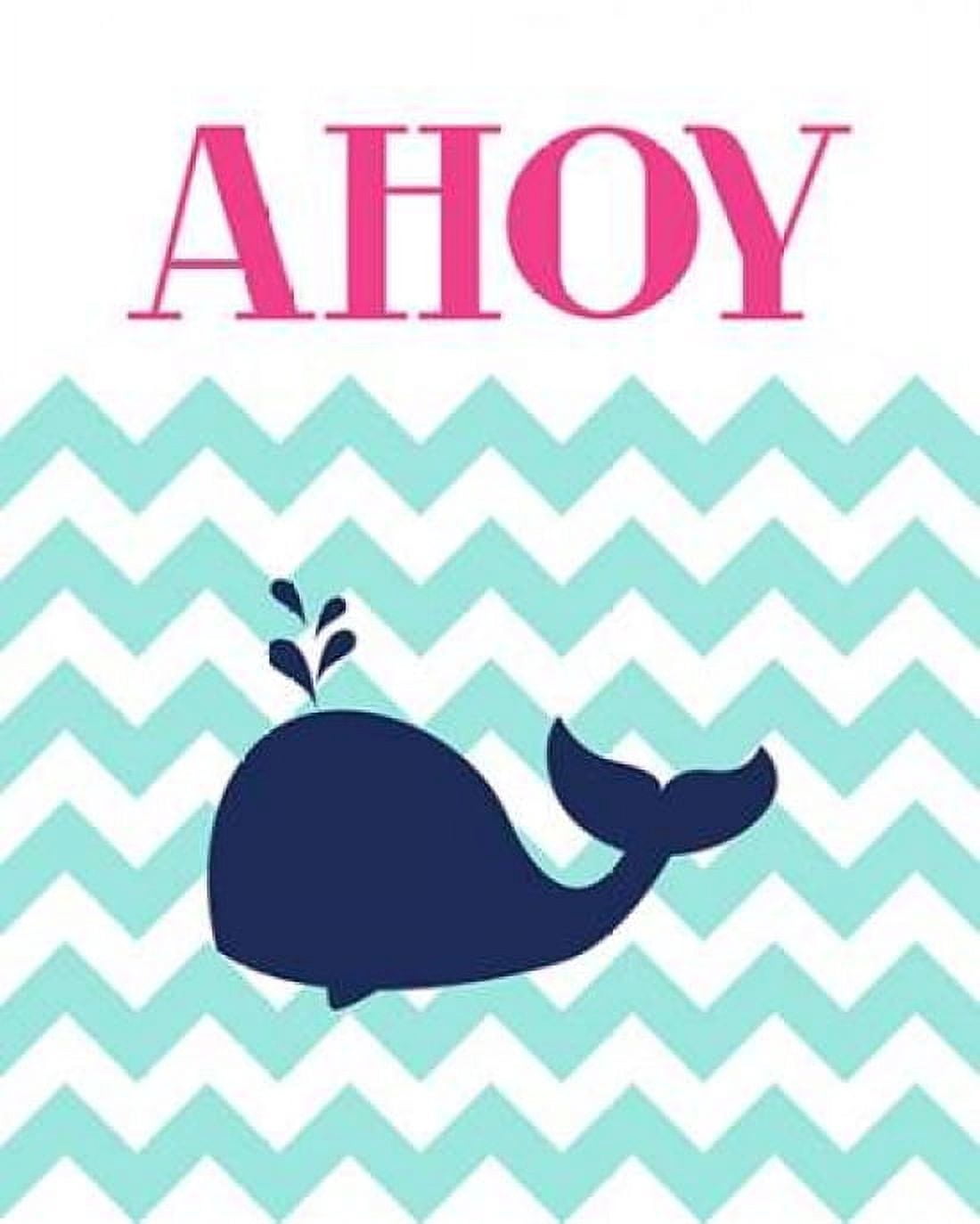 Chevron Whale Canvas Art - Tamara Robinson (24 x 30)