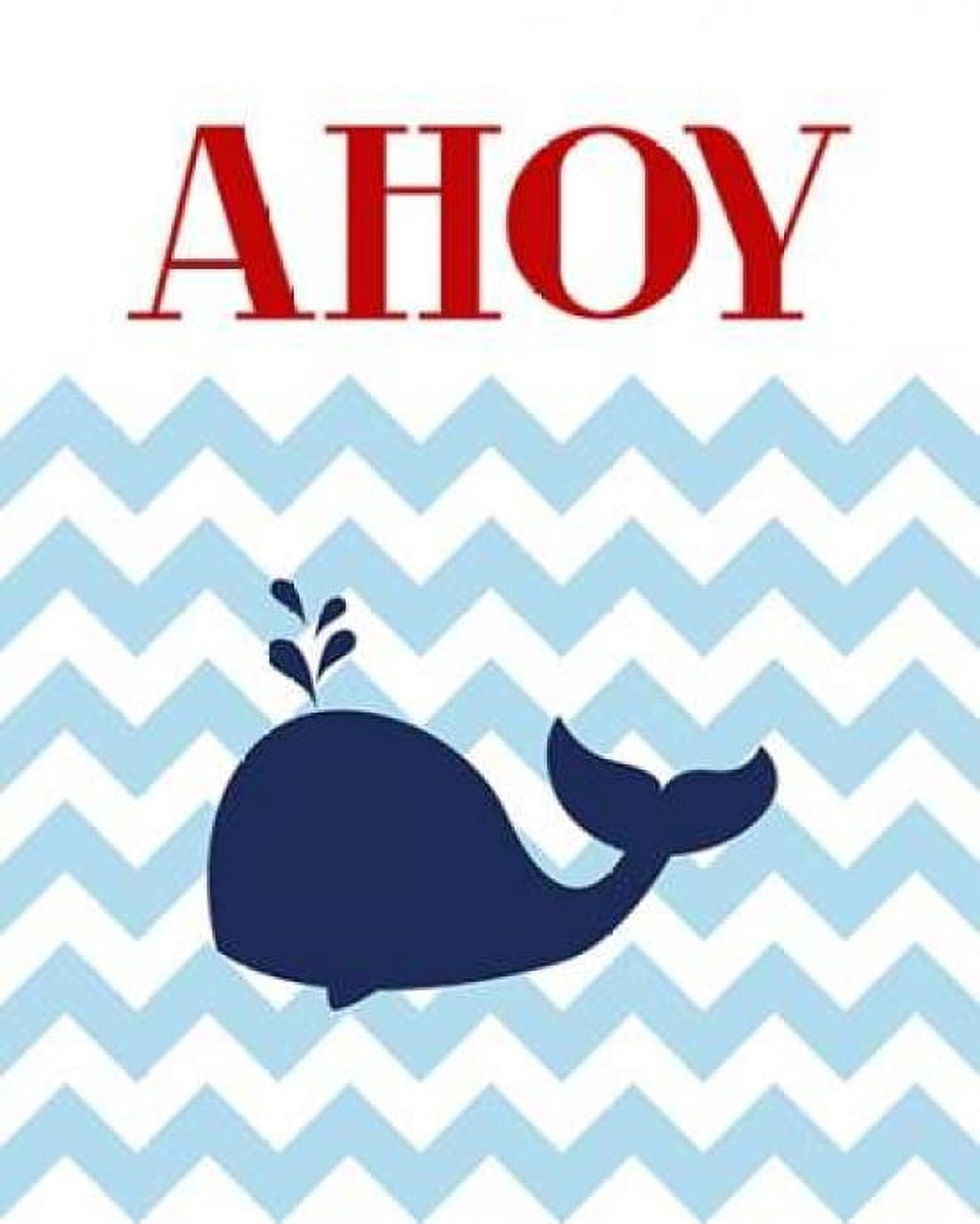 Chevron Whale II Canvas Art - Tamara Robinson (24 x 30)
