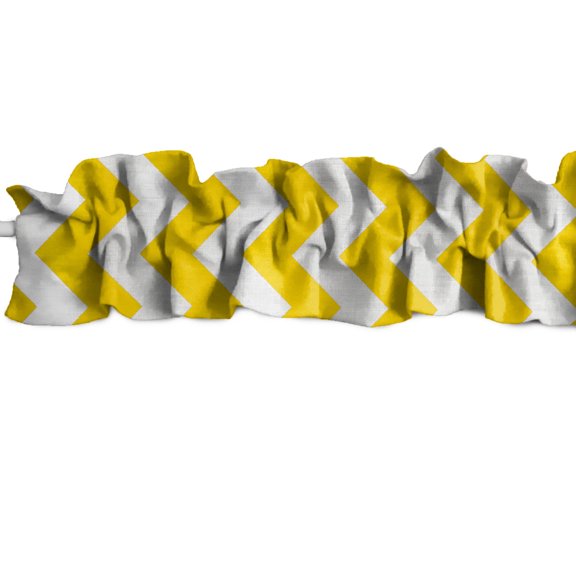 Chevron Zig Zag Print Cotton Curtain Sleeve Topper Window Treatment