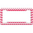 thumbnail image 1 of Chevrons Pink Pattern License Plate Frame, 1 of 1