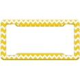 thumbnail image 1 of Chevrons Yellow Pattern License Plate Frame, 1 of 1