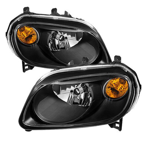 Chevy 06-11 HHR Black Housing Replacement Headlights Left + Right Side