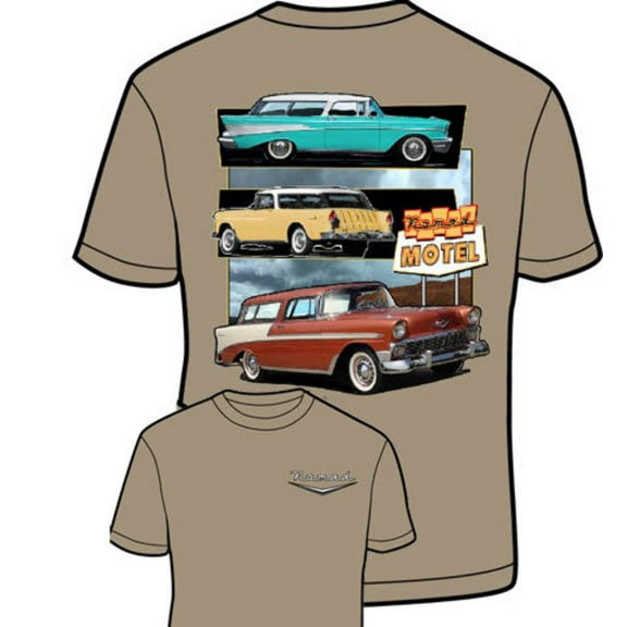 Chevy 1955-57 Nomads T shirt Licensed Hot Rod Tri 5