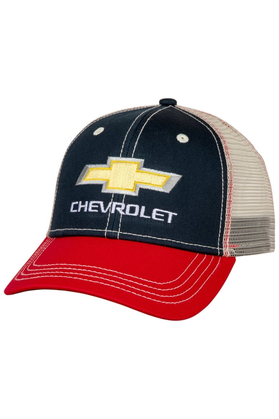 Chevy 810494 Chevrolet Logo Adjustable Mesh Snapback Hat