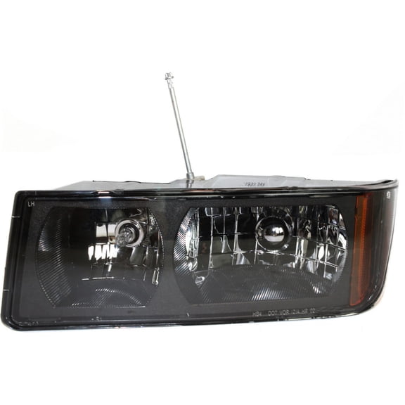 For Chevy Avalanche 1500 2002 03 04 05 2006 Headlight Assembly Driver Side | w/ Cladding | CAPA | Replacement For GM2502219, GM2502219C | 15077440, 15136536