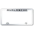 thumbnail image 1 of Chevy Avalanche Logo Stainless Steel Truck Cut-Out License Plate Frame (Chrome), 1 of 3