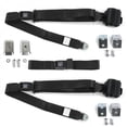 thumbnail image 2 of SafeTboy 2-Point Black Lap Bucket Seat Belt Kit For 1955-1957 Chevy Bel Air – 2 Belts, Push Button, OEM Quality 2 of 2
