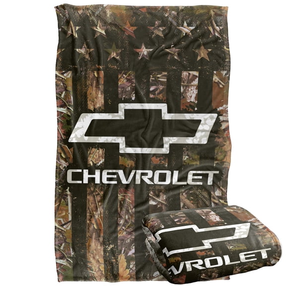 Chevy Blanket, 36'x58' Camo Logo Silky Touch Super Soft Throw Blanket