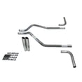 thumbnail image 1 of Chevy Blazer 00-04 2.5" Dual Exhaust Kit No Muffler Clamp on Tips Side Exit, 1 of 5