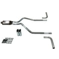 thumbnail image 1 of Chevy Blazer 95-99 2.5" Dual Exhaust Kits Stainless Muffler Slash Tips Side Ex, 1 of 6