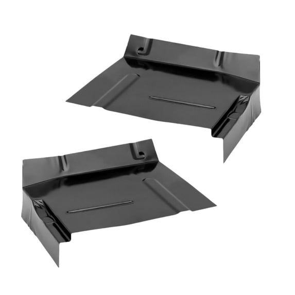 For Chevy Blazer/S10 Blazer 1990 1991 Cab Floor Short Patch Driver and Passenger Side | Pair | Black | Made of Steel | Replacement For GMK414450673L, 414450673L, GMK414450673R, 414450673R