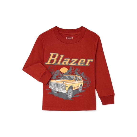 Chevy Blazer Toddler Long Sleeve Crewneck T-Shirt, Sizes 12M-5T