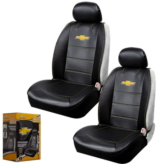 Chevy Bowtie Universal Sideless Seat Cover w/Head Rest