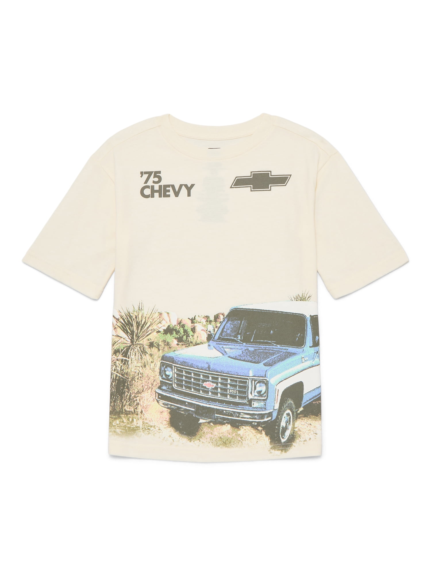 Chevy Little and Big Boys Vintage Inspired Graphic Tee, Sizes 4-18