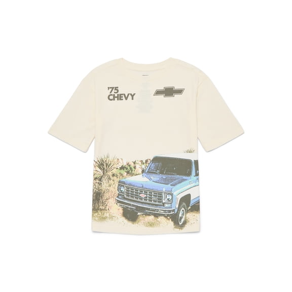 Chevy Little and Big Boys Vintage Inspired Graphic Tee, Sizes 4-18